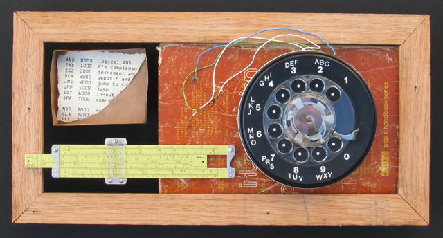 still life with phone dial