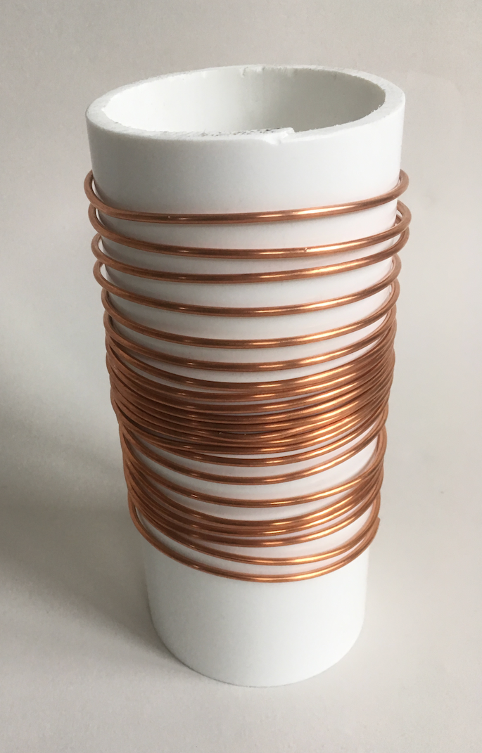 Coil on PVC pipe