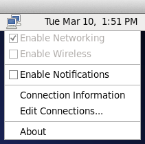 network menu