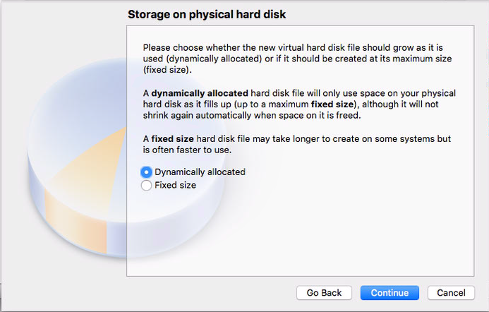 Storage on physical disk