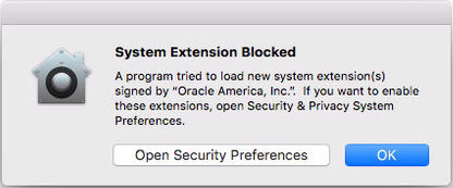 System Extension Blocked