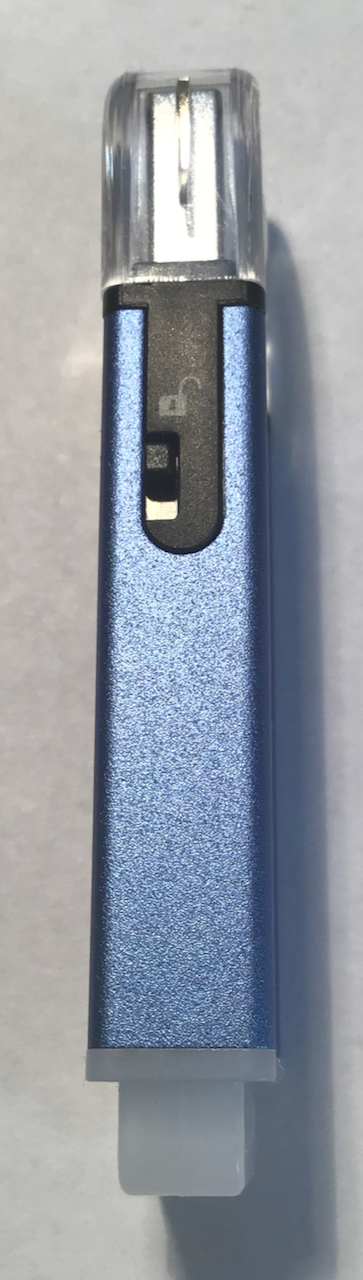 Closeup of write-protect switch